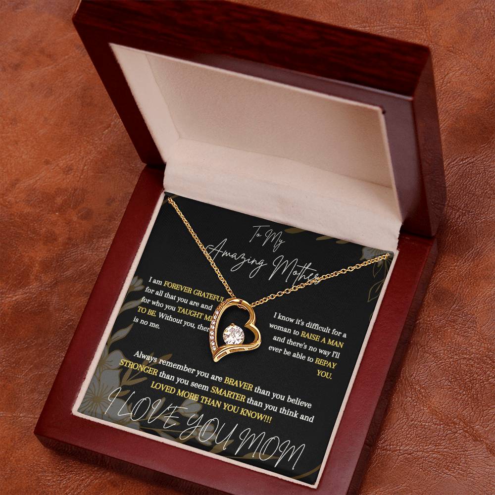 To My Amazing Mother From Son - Forever Love Necklace