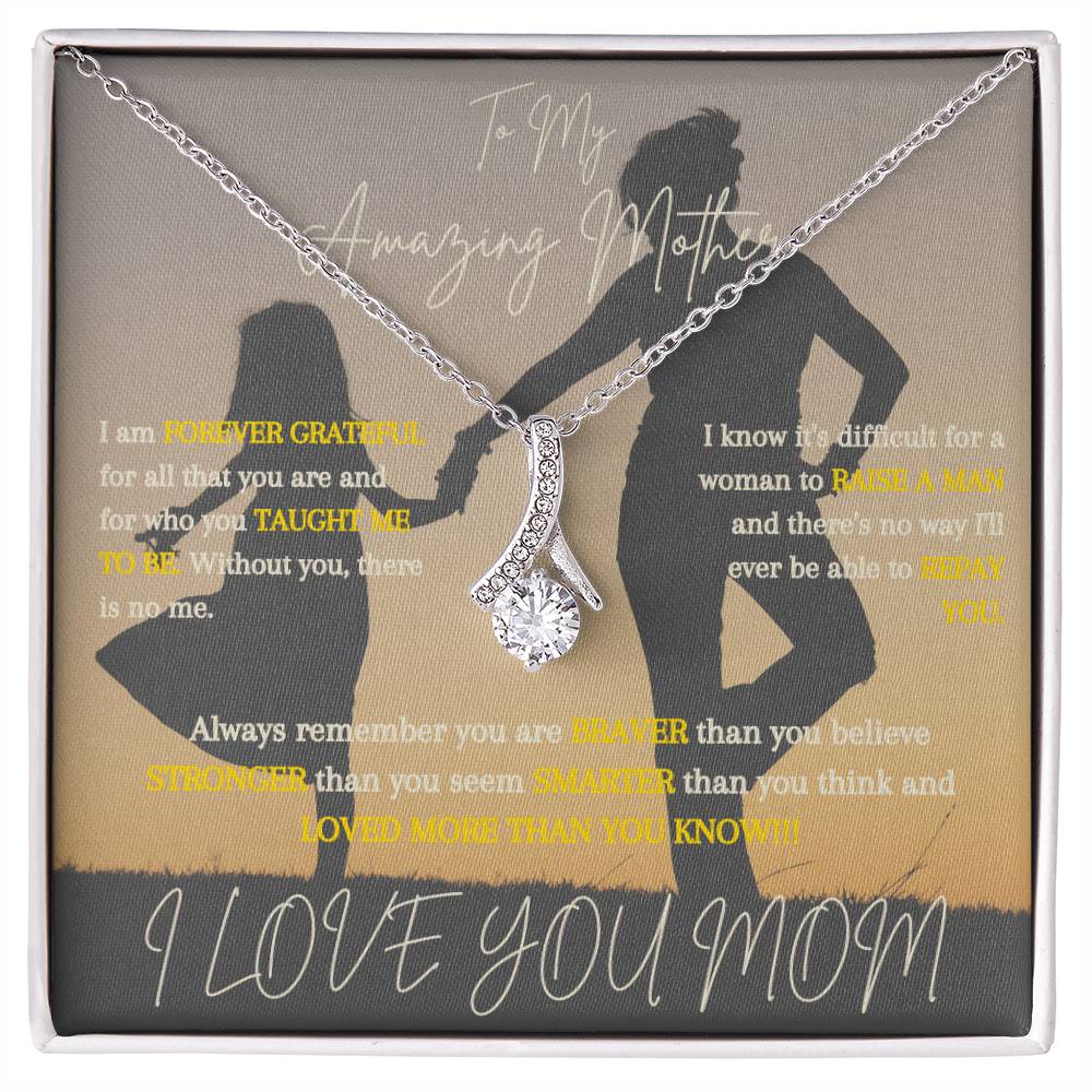 To My Amazing Mother From Son - Alluring Beauty Necklace