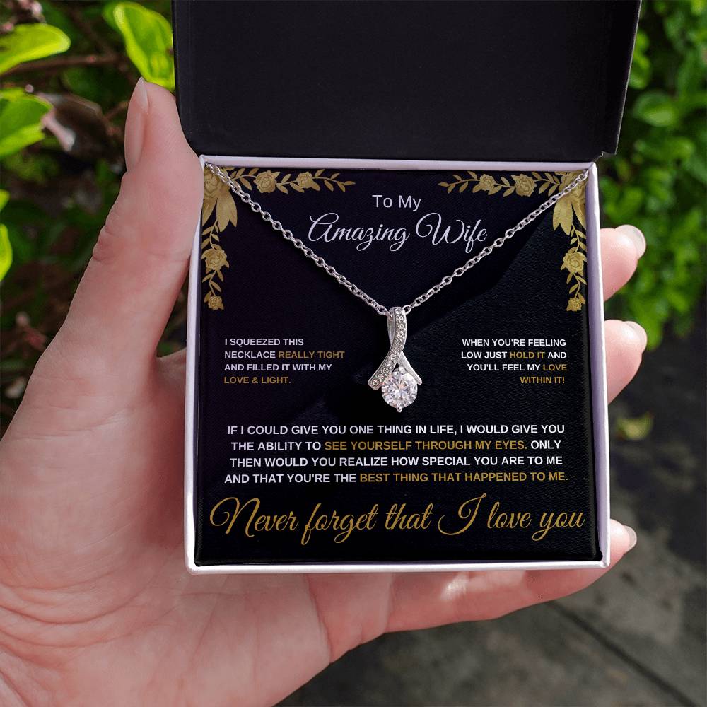 To My Amazing Wife - Alluring Beauty Necklace