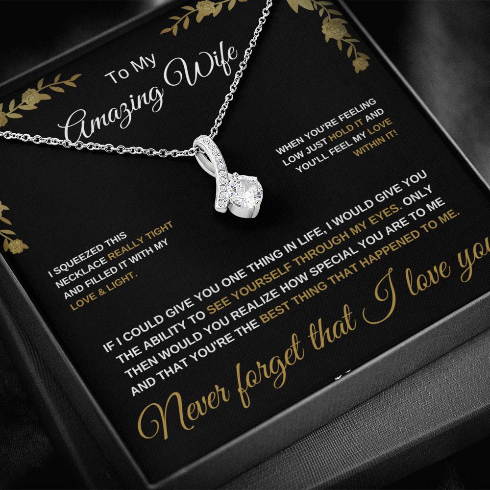 To My Amazing Wife - Alluring Beauty Necklace