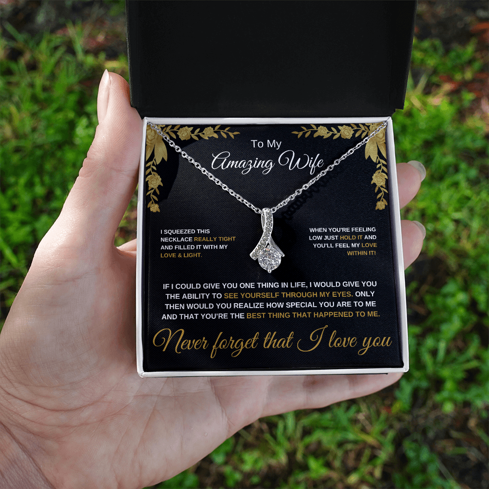 To My Amazing Wife - Alluring Beauty Necklace
