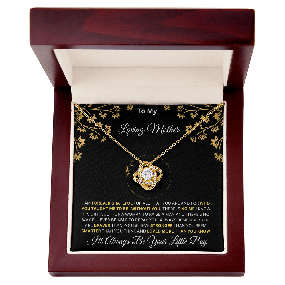 To My Loving Mother From Son - Love Knot Necklace