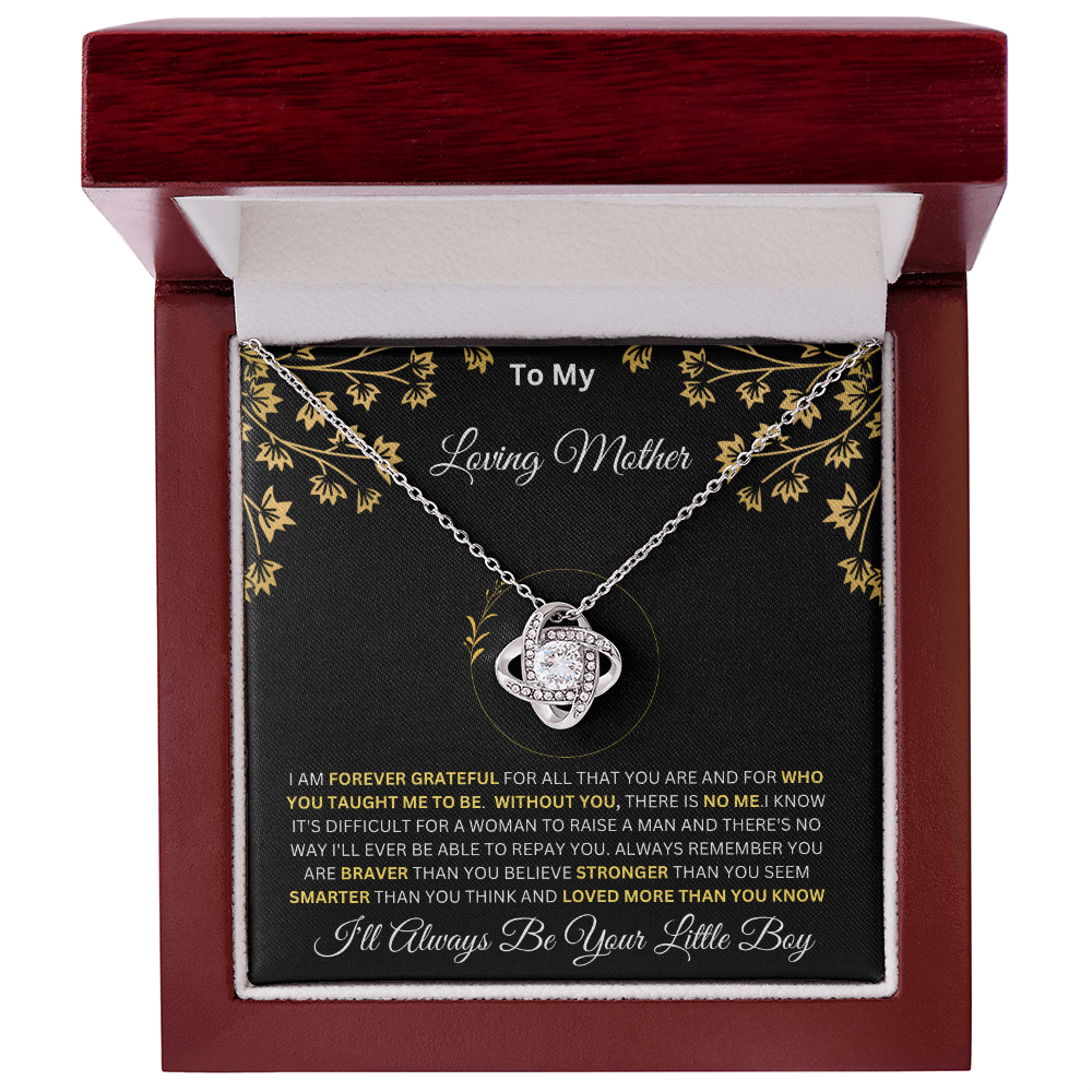 To My Loving Mother From Son - Love Knot Necklace