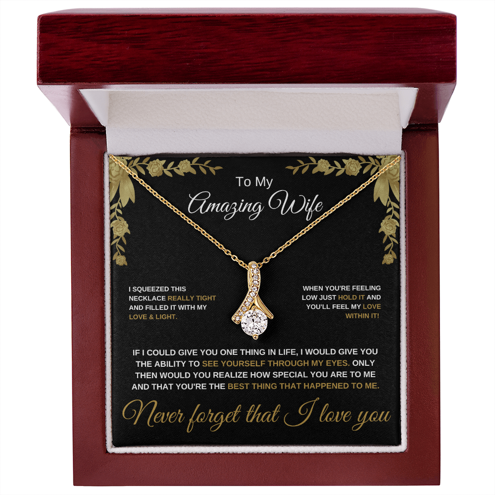 To My Amazing Wife - Alluring Beauty Necklace