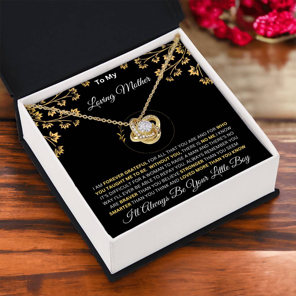 To My Loving Mother From Son - Love Knot Necklace