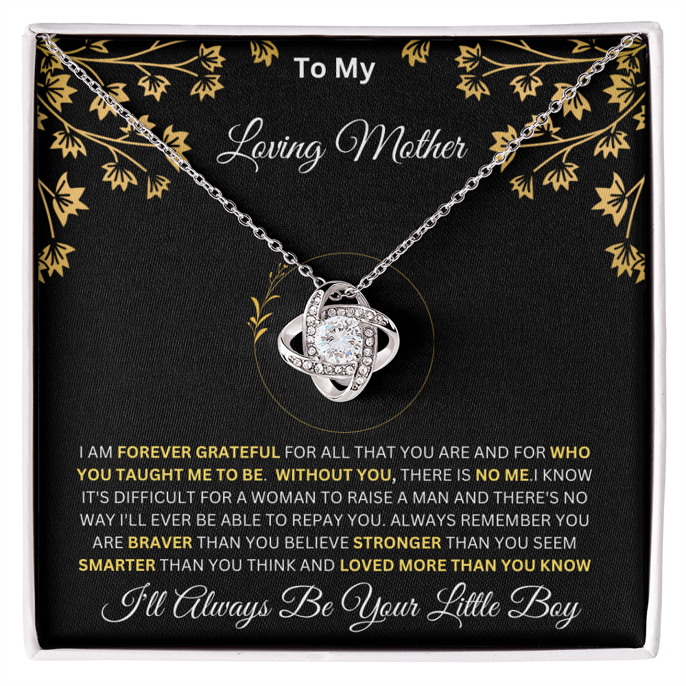 To My Loving Mother From Son - Love Knot Necklace