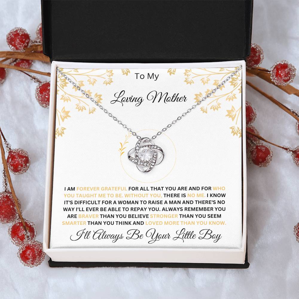 To My Loving Mother From Son - Love Knot Necklace