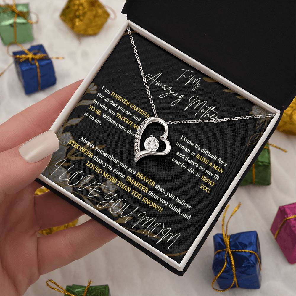 To My Amazing Mother From Son - Forever Love Necklace