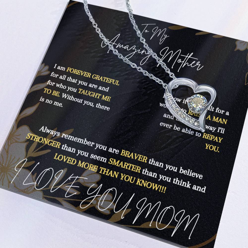 To My Amazing Mother From Son - Forever Love Necklace