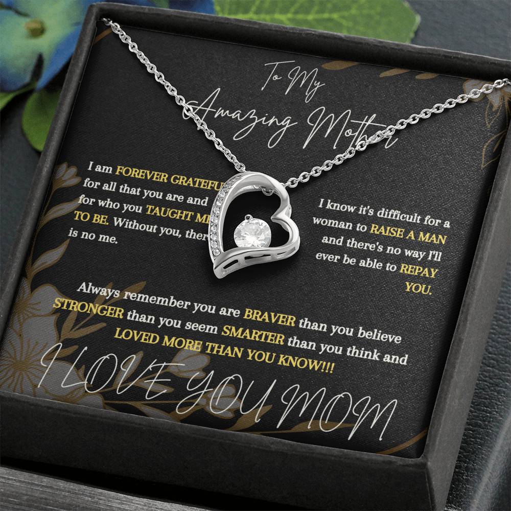 To My Amazing Mother From Son - Forever Love Necklace