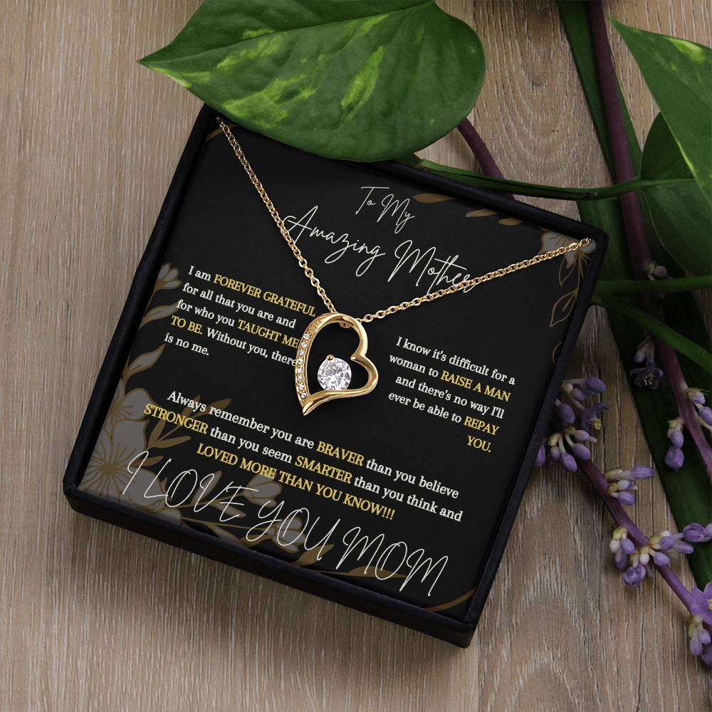 To My Amazing Mother From Son - Forever Love Necklace