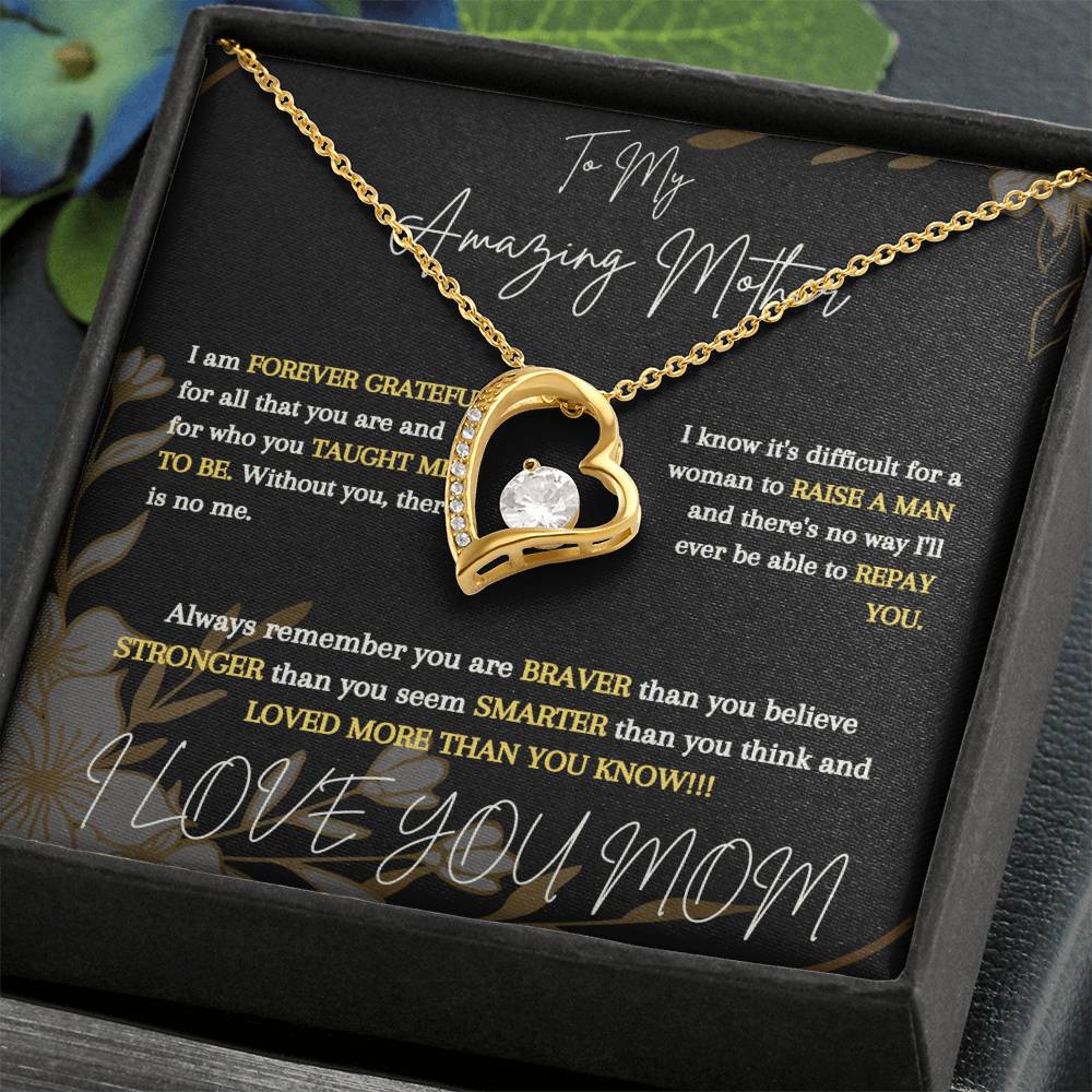 To My Amazing Mother From Son - Forever Love Necklace